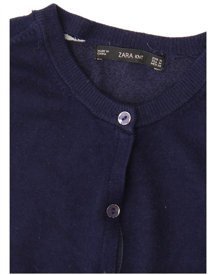 Γυναικεία ζακέτα ZARA UK 12 Medium Navy Blue