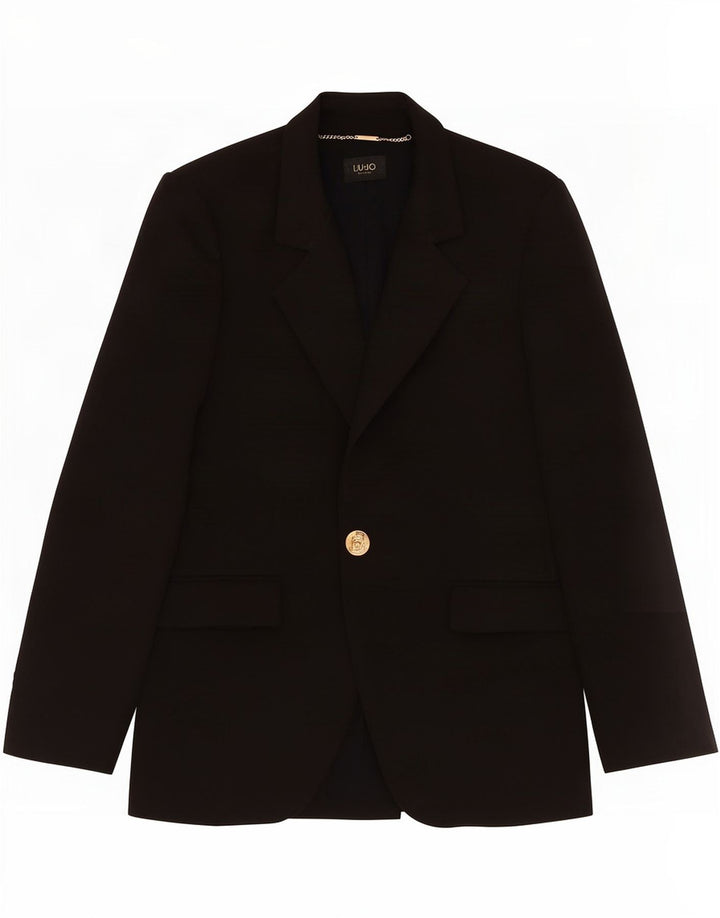 Liu Jo Γυναικείο Μπουφάν Blazer 1 Κουμπί IT 40 Small Black Polyester