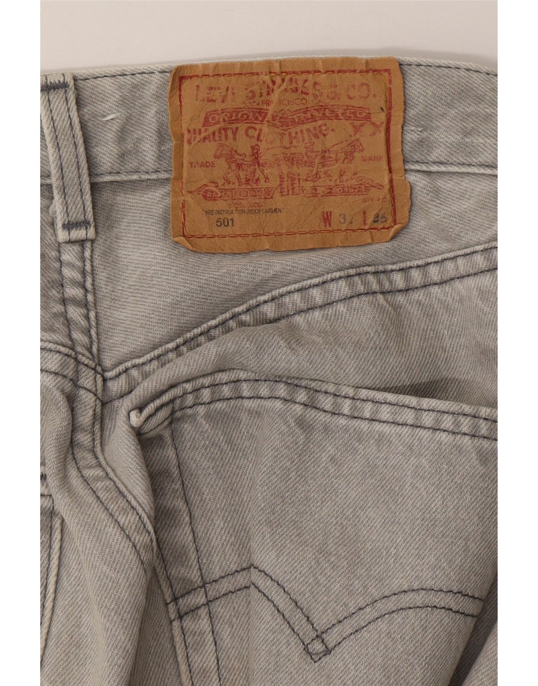 LEVI'S Ανδρικό τζιν 501 ίσιο W31 L27 Γκρι