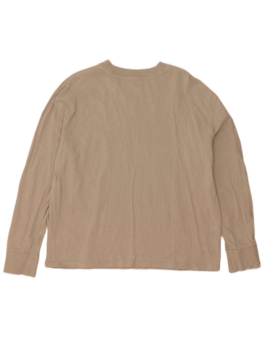 Zara Γυναικείο Oversized τοπ μακρυμάνικο UK 10 Small Beige