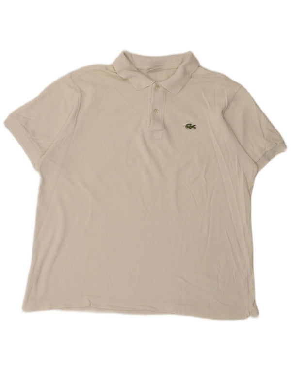 Ανδρικό πουκάμισο πόλο Lacoste 6 XL Λευκό βαμβακερό