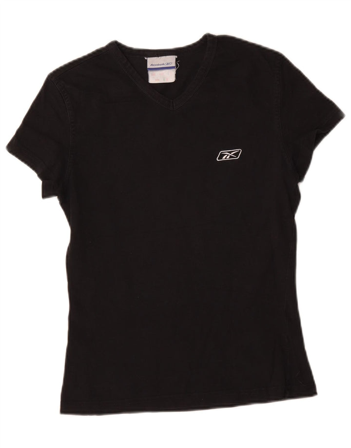 Γυναικείο T-Shirt Reebok Top UK 12 Medium Black