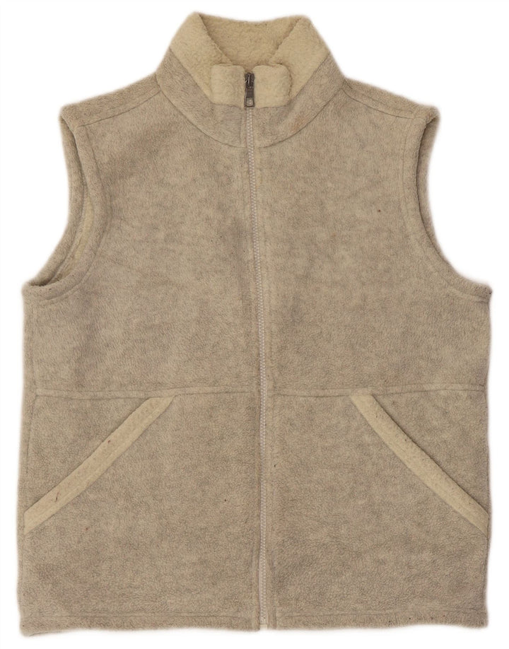Marks & Spencer Γυναικείο Fleece Jacket UK 12 Medium Beige Polyester
