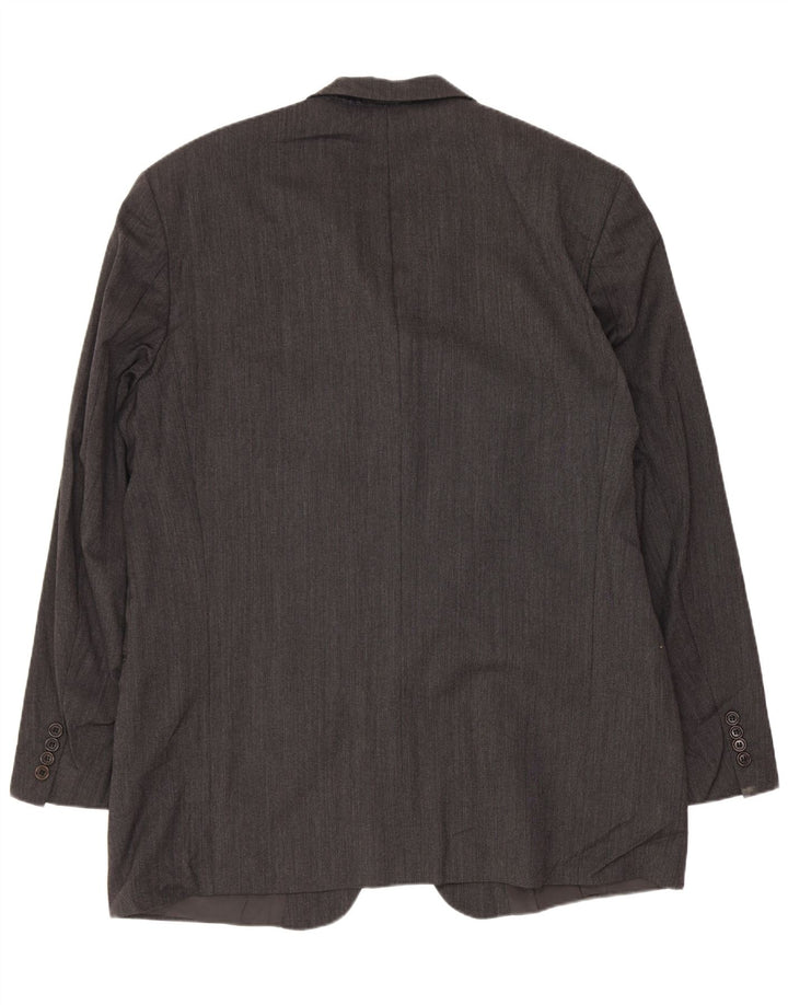 HUGO BOSS Ανδρικό μπουφάν μπλέιζερ με 3 κουμπιά EU 54 2XL γκρι μαλλί
