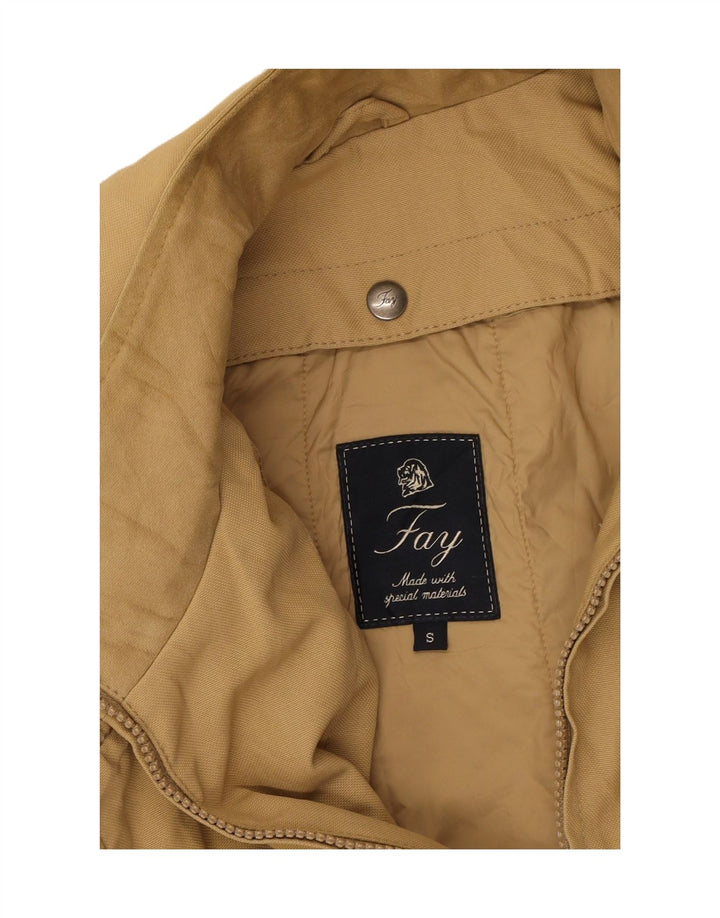 FAY Mens Overcoat UK 36 Small Beige Polyamide Vintage Fay and Second-Hand Fay from Messina Hembry 