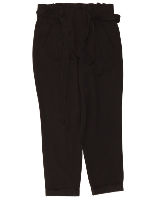 Zara Γυναικείο Tapered Cropped Παντελόνι Medium W28 L25 Μαύρο