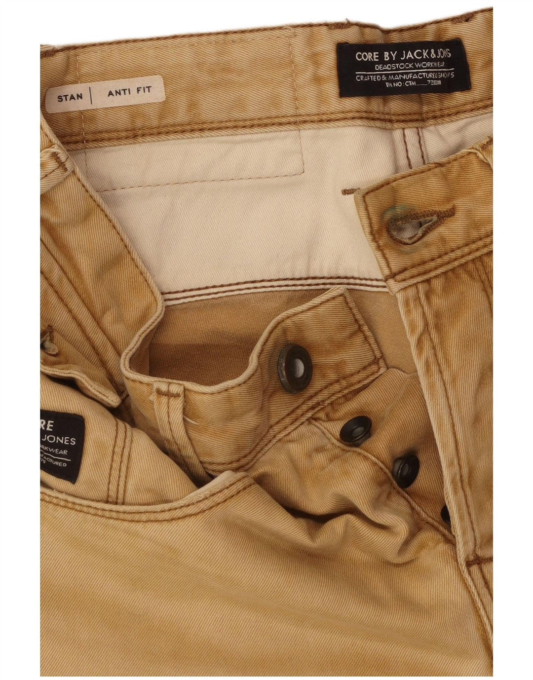 JACK & JONES Ανδρικό ίσιο παντελόνι Stan Anti Fit W29 L32 Beige