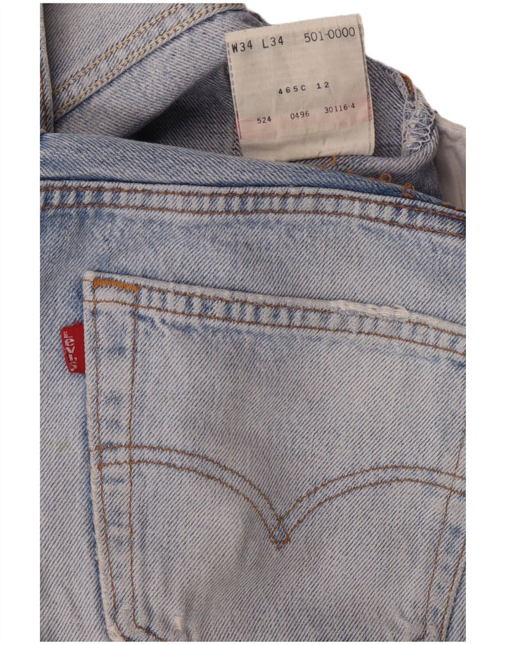 Ανδρικό τζιν LEVI'S ίσιο W34 L29 Μπλε βαμβακερό