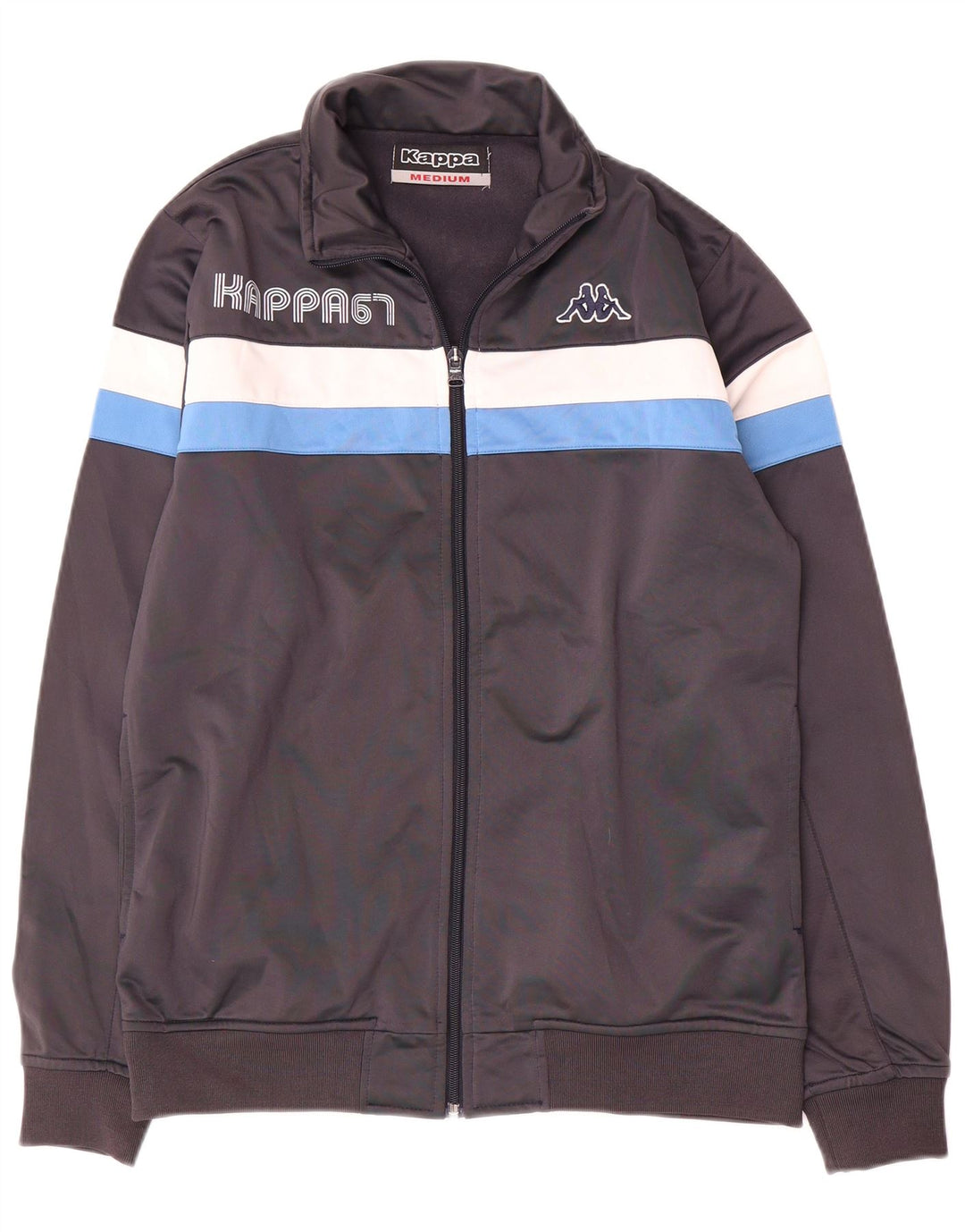 Ανδρική φόρμα γραφικής φόρμας Kappa Top Jacket μεσαίου γκρι χρώματος πολυεστέρας