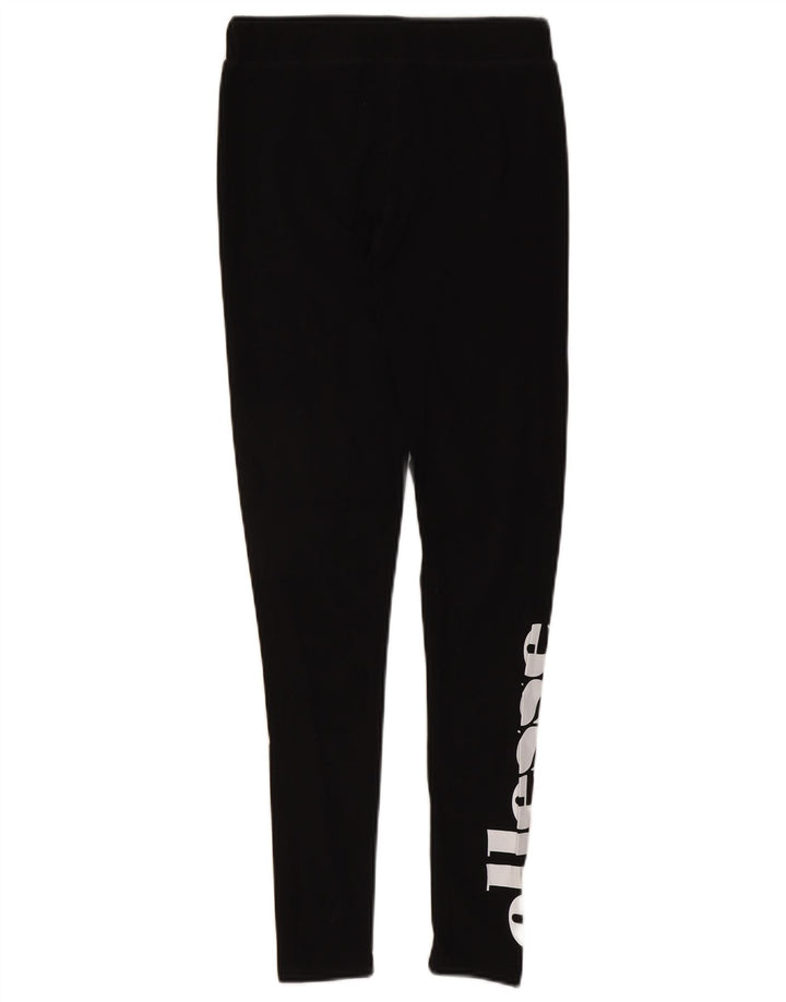 Ellesse Γυναικείο Γραφικό Κολάν UK 10 Μικρό Μαύρο Βαμβακερό
