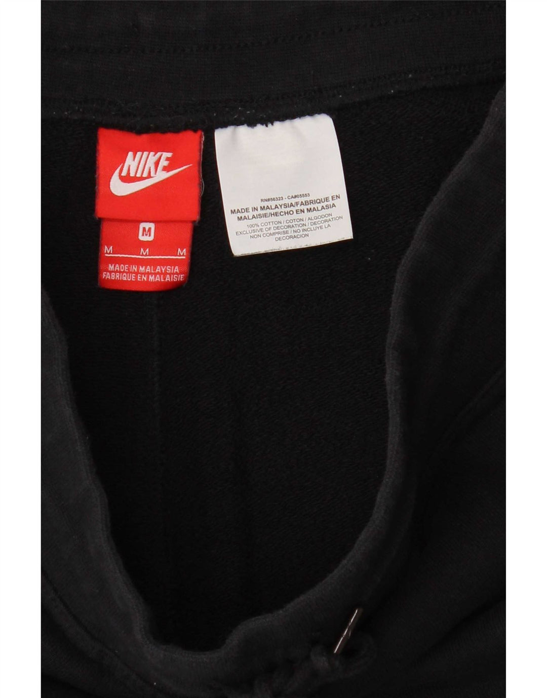 Ανδρικό αθλητικό σορτς Nike, μεσαίο μαύρο βαμβακερό