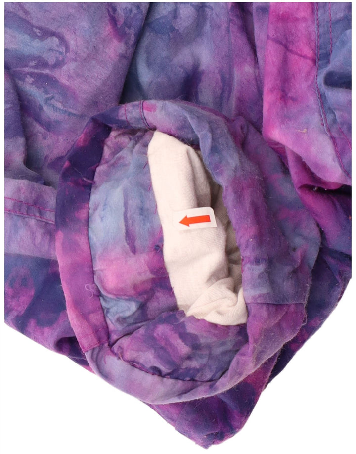 Vintage γυναικεία αθλητική φόρμα τοπ μπουφάν UK 16 μεγάλη πολύχρωμη βαφή γραβάτας