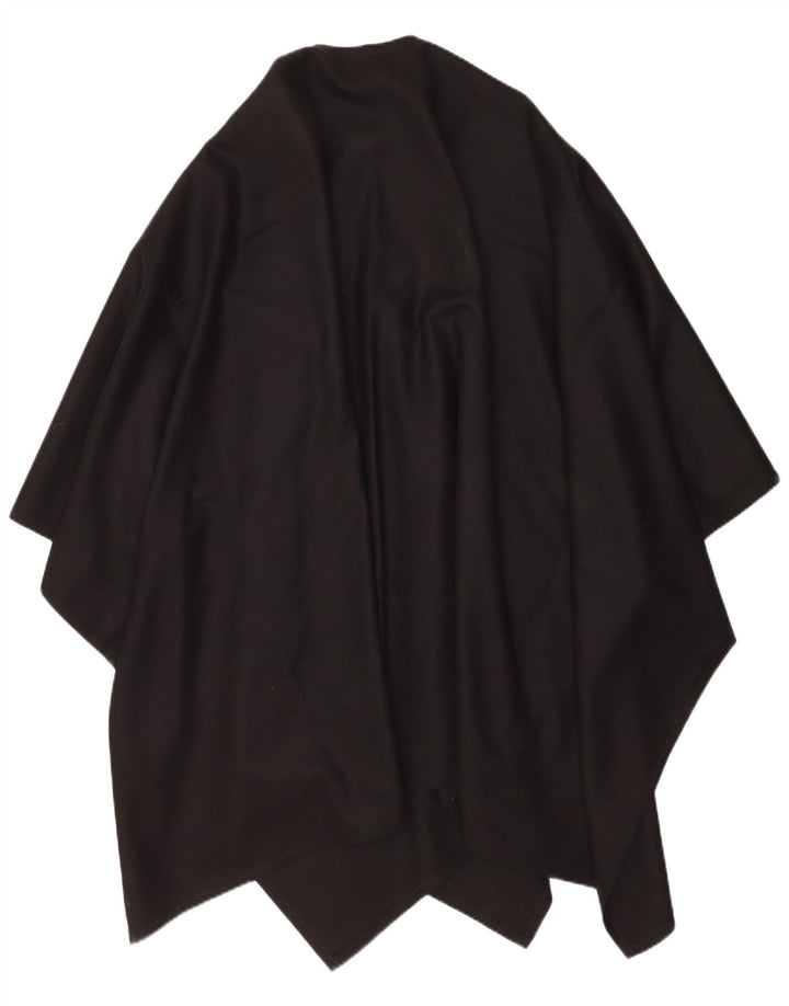 Vintage Γυναικείο Asymmetric Poncho Jumper One Size Μαύρο Μαλλί