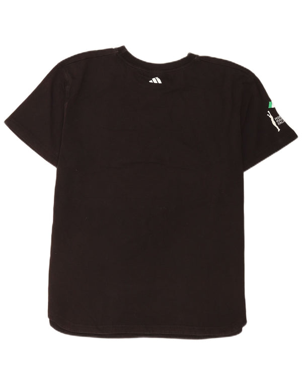 Adidas Mens Italia Graphic T-Shirt Top XL Μαύρο