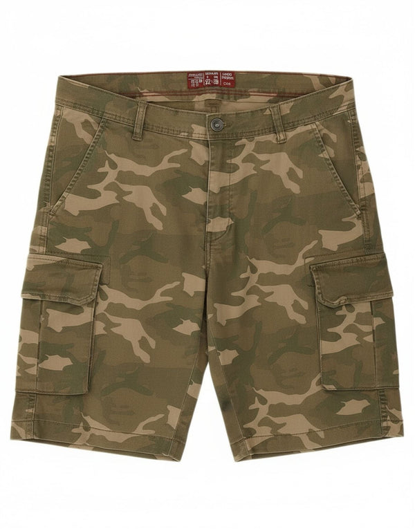 Ανδρικό σορτς Cargo OVS W36 Large Khaki Camouflage Cotton Army