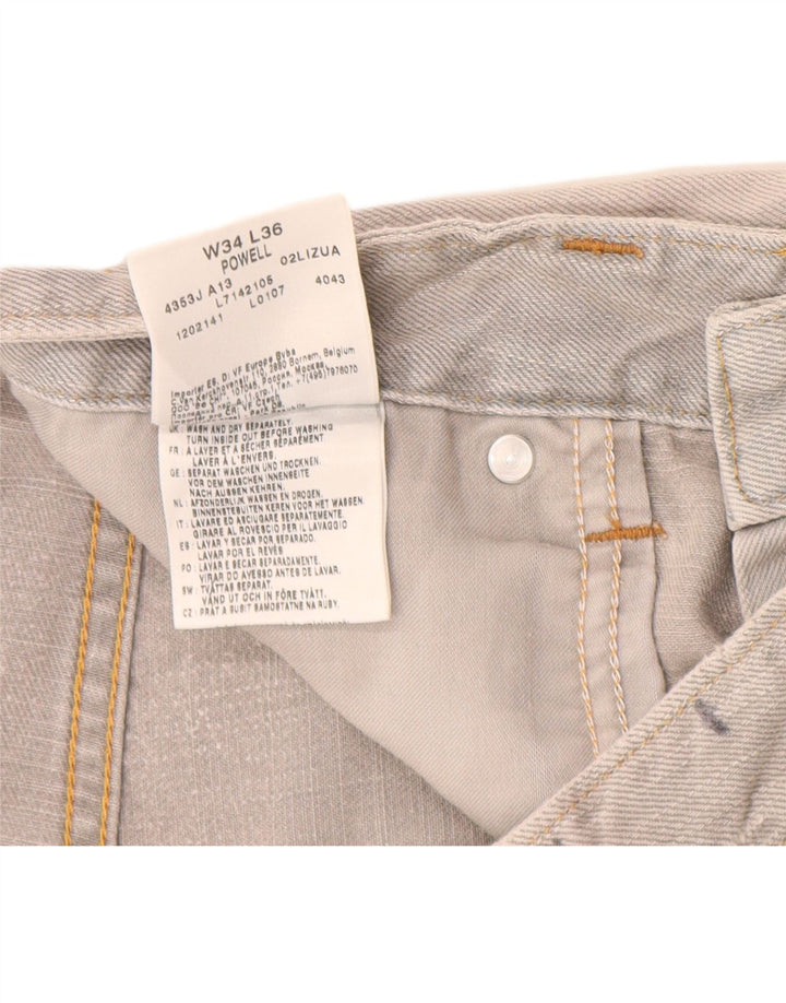 Ανδρικό τζιν σορτς Lee Powell W32 Βαμβακερό μεσαίο γκρι