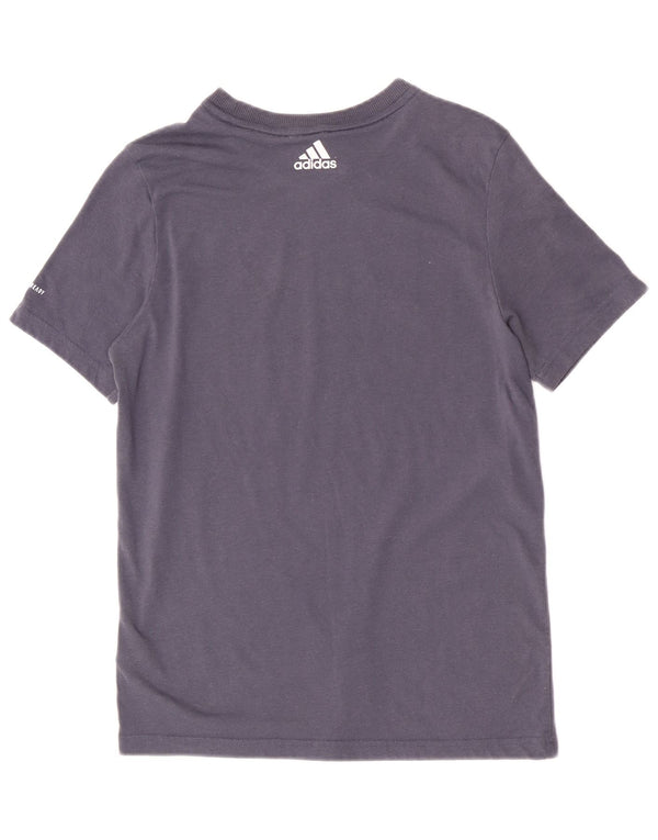 Adidas Boys κανονικό γραφικό T-shirt Top 13-14 ετών Navy Blue Polyester