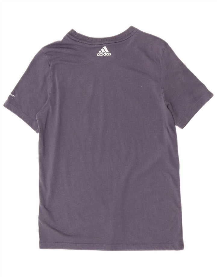 Adidas Boys κανονικό γραφικό T-shirt Top 13-14 ετών Navy Blue Polyester