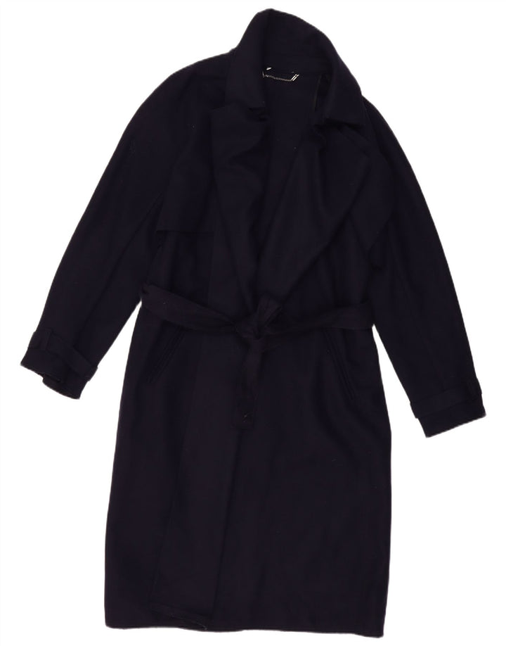 VINTAGE Γυναικείο Παλτό UK 16 Large Navy Blue