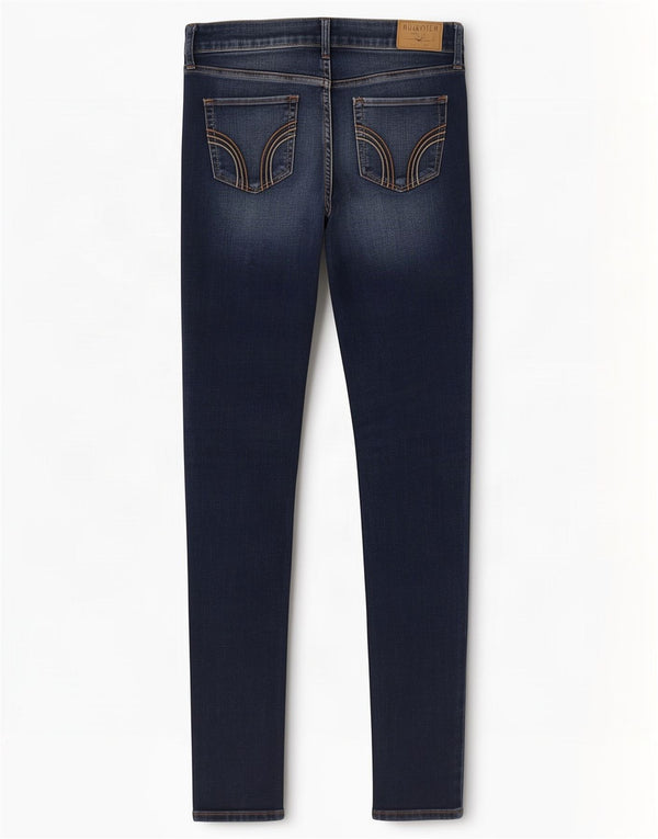Hollister γυναικείο στενό τζιν US 3 XS W26 L31 Μπλε βαμβακερό