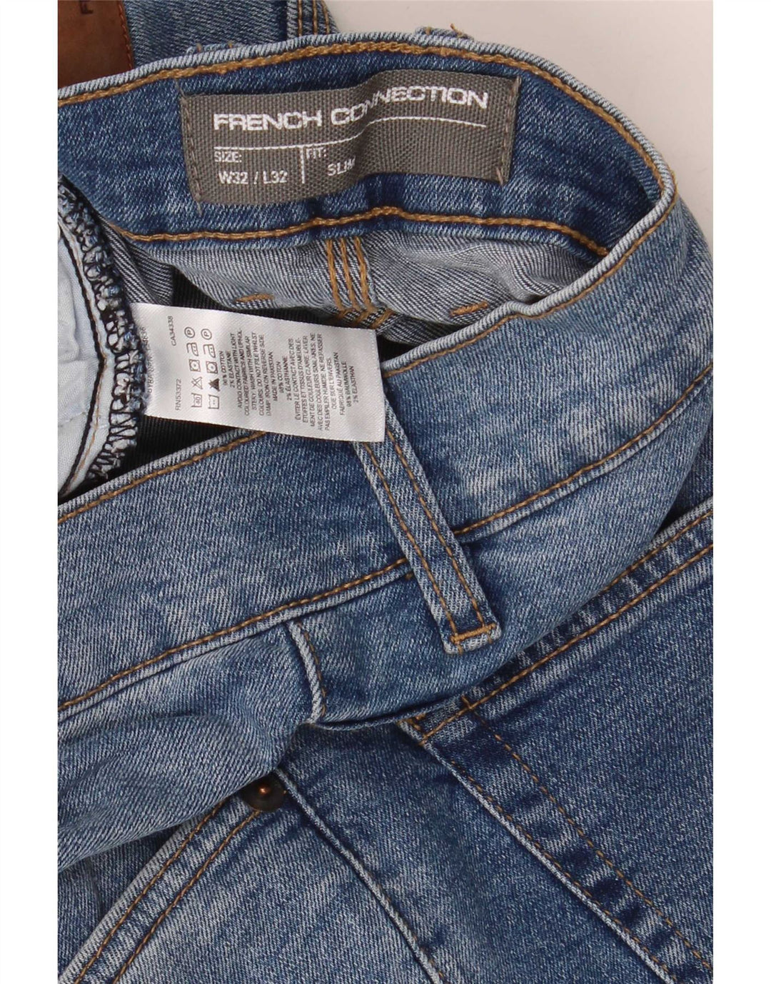 French Connection Ανδρικό Slim Jeans W32 L32 Μπλε βαμβακερό
