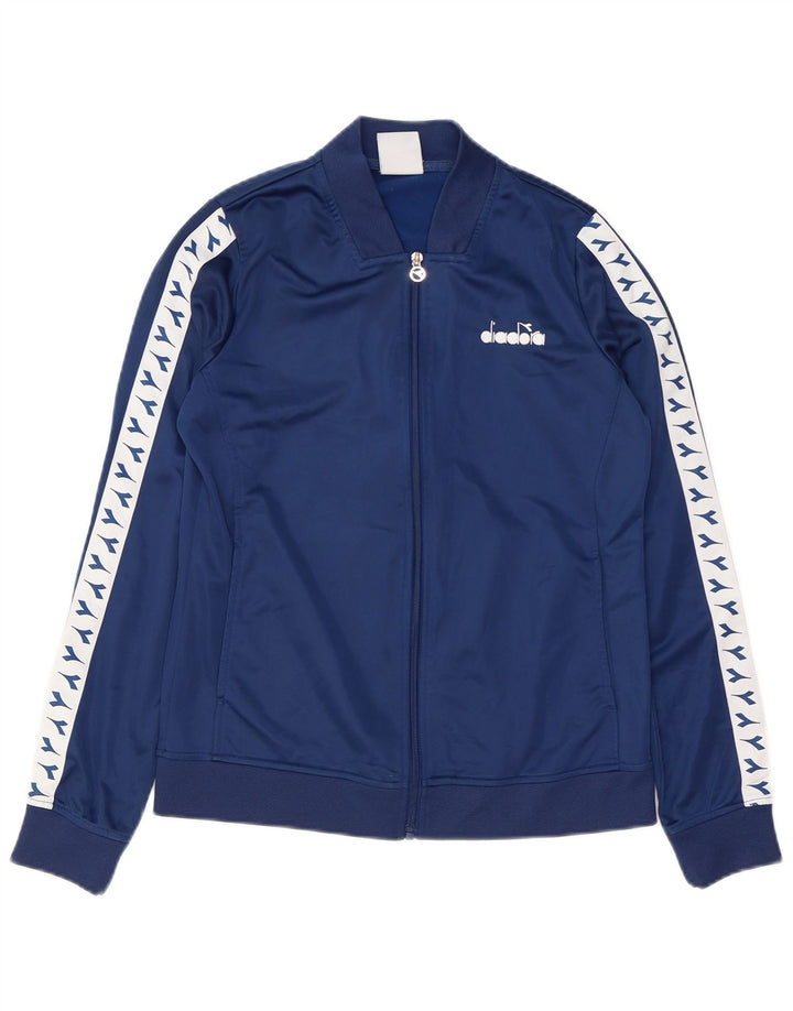 DIADORA Ανδρική φόρμα φόρμας γραφικών Top Jacket Small Navy Blue Polyester