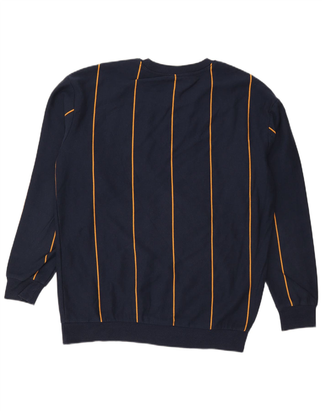 Ανδρικό φούτερ Zara Jumper Μεγάλο μπλε ναυτικό ριγέ βαμβακερό