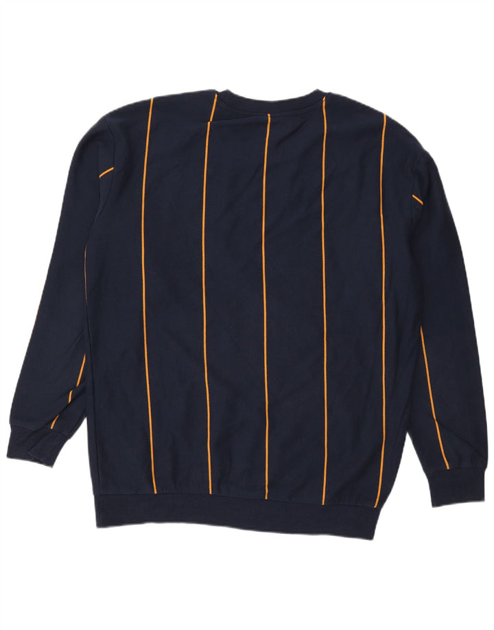 Ανδρικό φούτερ Zara Jumper Μεγάλο μπλε ναυτικό ριγέ βαμβακερό