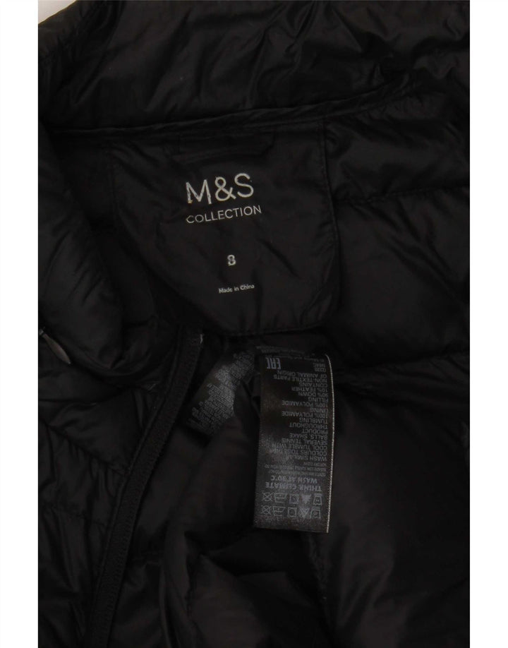 Marks & Spencer Γυναικεία padded Gilet UK 8 Small Black Polyamide