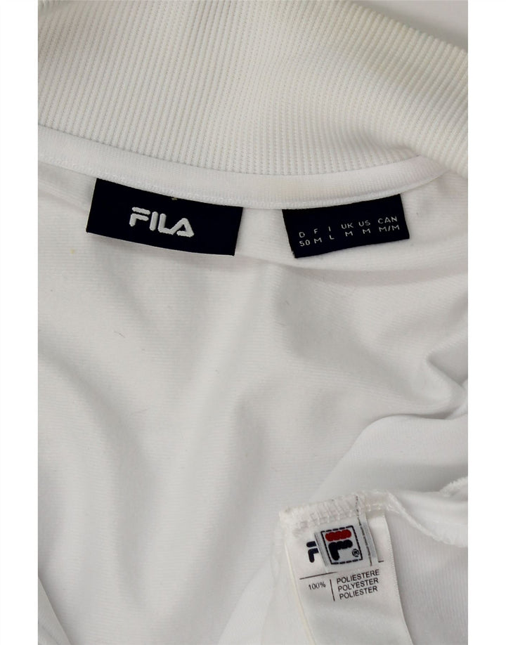 Ανδρική φόρμα Fila Top Jacket Μεσαίο Λευκό Πολυεστέρας