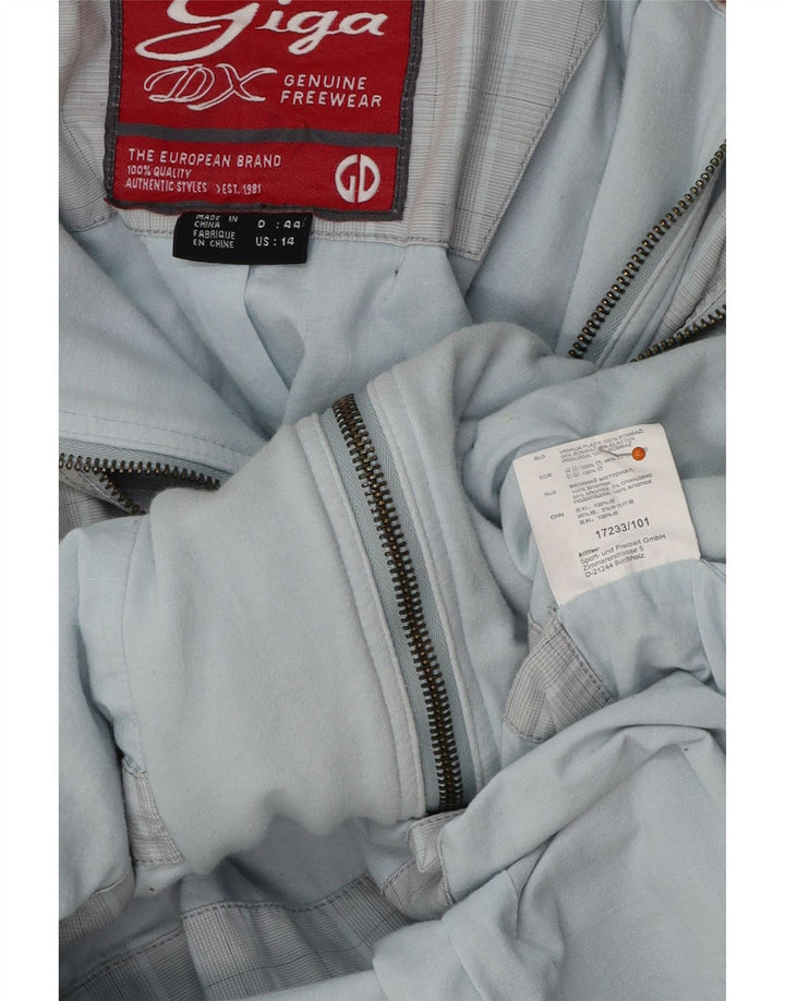GIGA DX Γυναικείο Bomber Jacket US 14 XL Blue Check Polyester