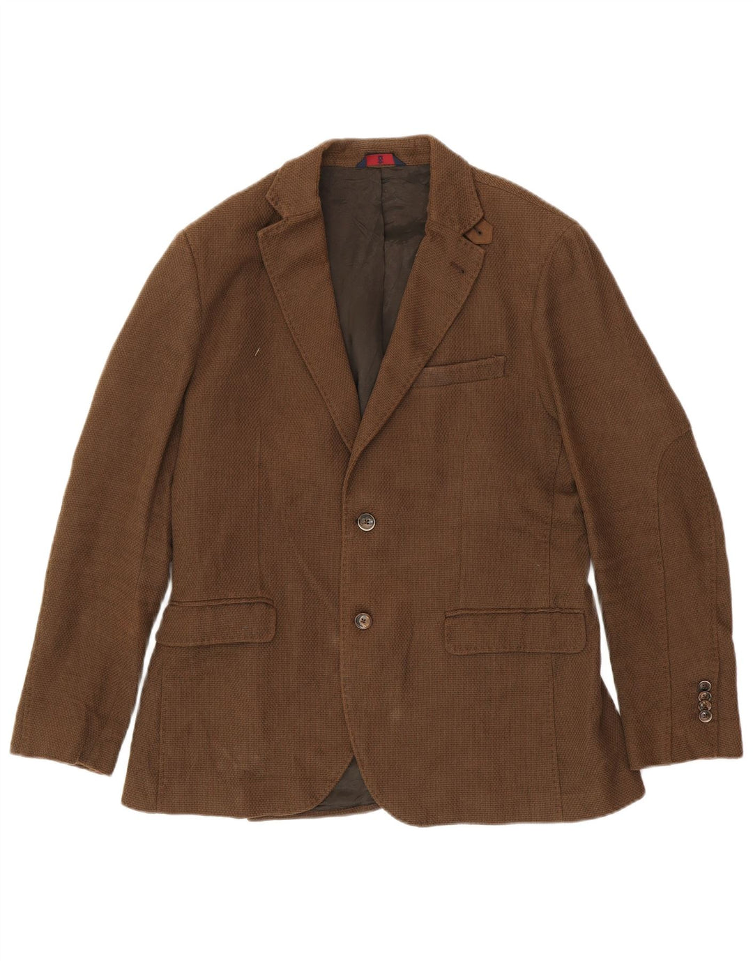 MASSIMO DUTTI Ανδρικό σακάκι σακάκι με 2 κουμπιά UK 38 μεσαίο καφέ βισκόζη