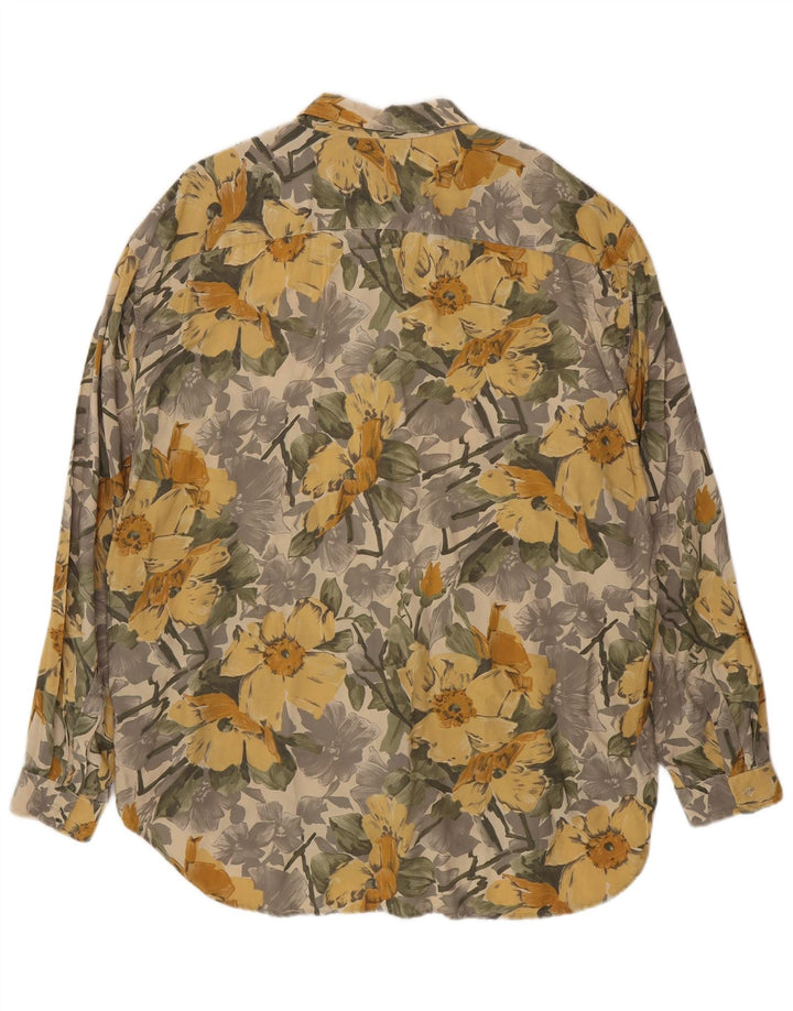 Key West Ανδρικό πουκάμισο XL Πολύχρωμο Floral Viscose