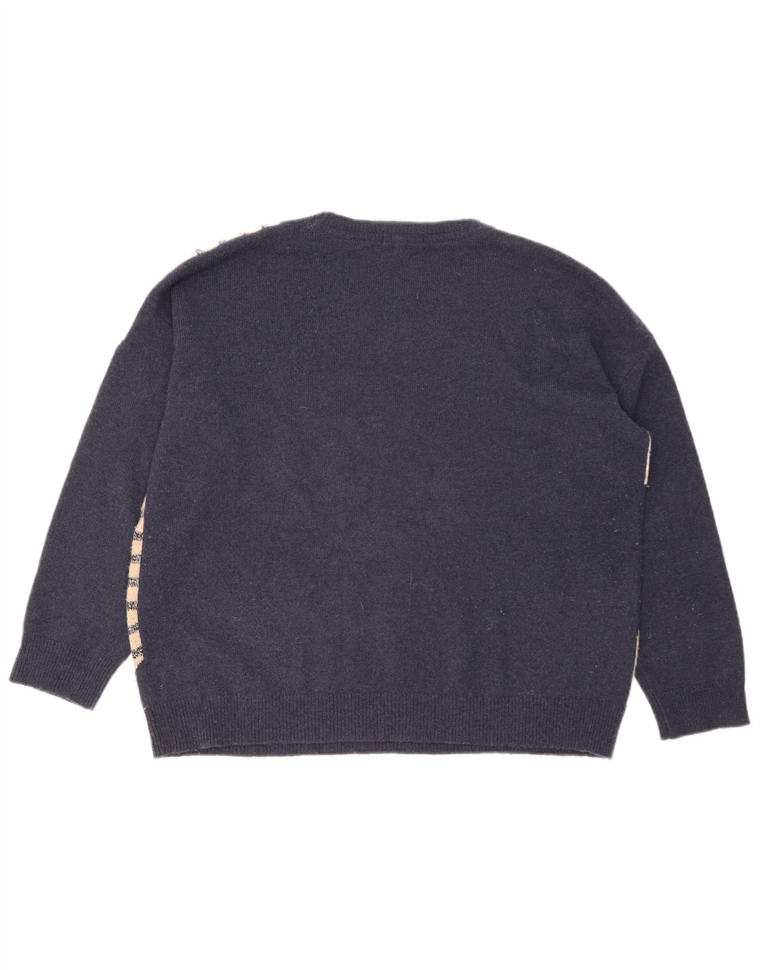 White Stuff Γυναικείο πουλόβερ με λαιμόκοψη UK 16 Large Navy Blue