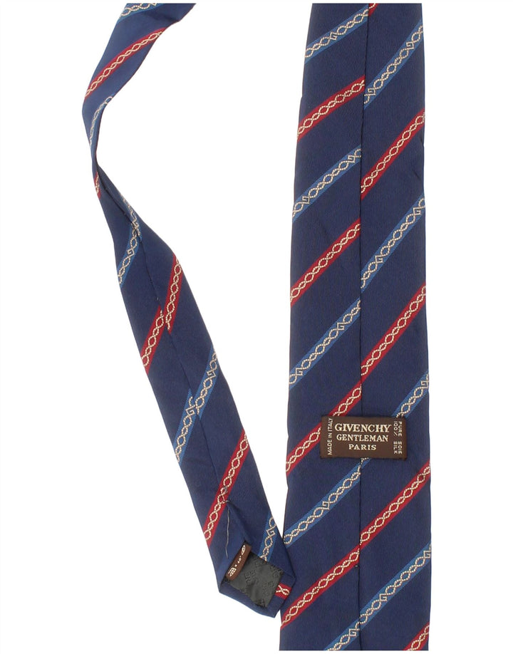 Ανδρική γραβάτα Givenchy One Size Blue ριγέ μεταξωτή Classic