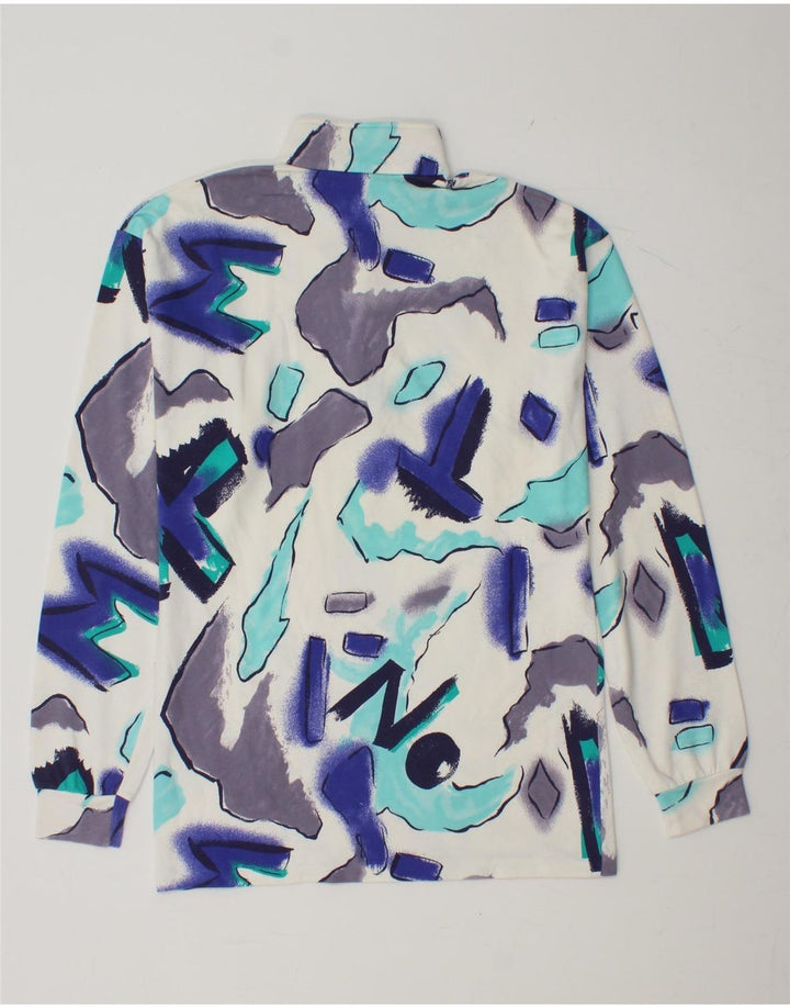 Μακρυμάνικο μπλουζάκι με φερμουάρ αντρικό αφηρημένο σχέδιο BENGER, πολύχρωμο