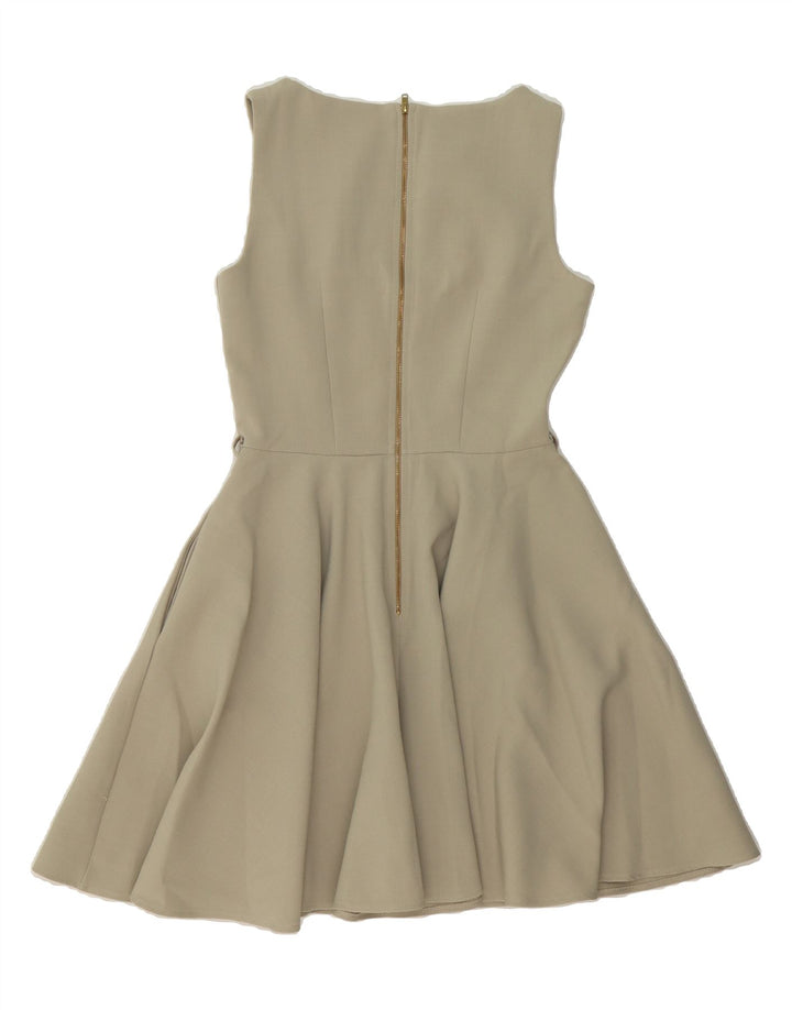 CLOSET Womens Sleeveless Swing Dress UK 10 Small Green Polyester Vintage CLOSET and Second-Hand CLOSET from Messina Hembry 