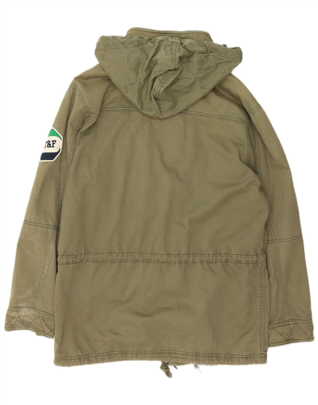 Ανδρικό μπουφάν Parka με κουκούλα NIKE UK 39/41 Μεσαίο βαμβακερό χακί