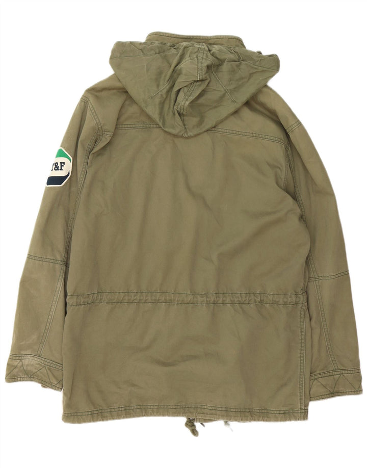Ανδρικό μπουφάν Parka με κουκούλα NIKE UK 39/41 Μεσαίο βαμβακερό χακί