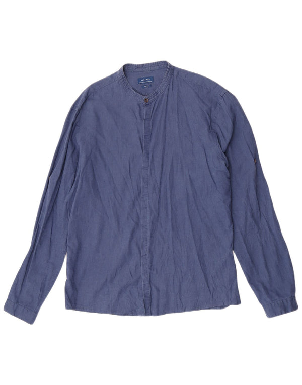 Ανδρικό πουκάμισο Zara Slim Fit XL Navy Blue