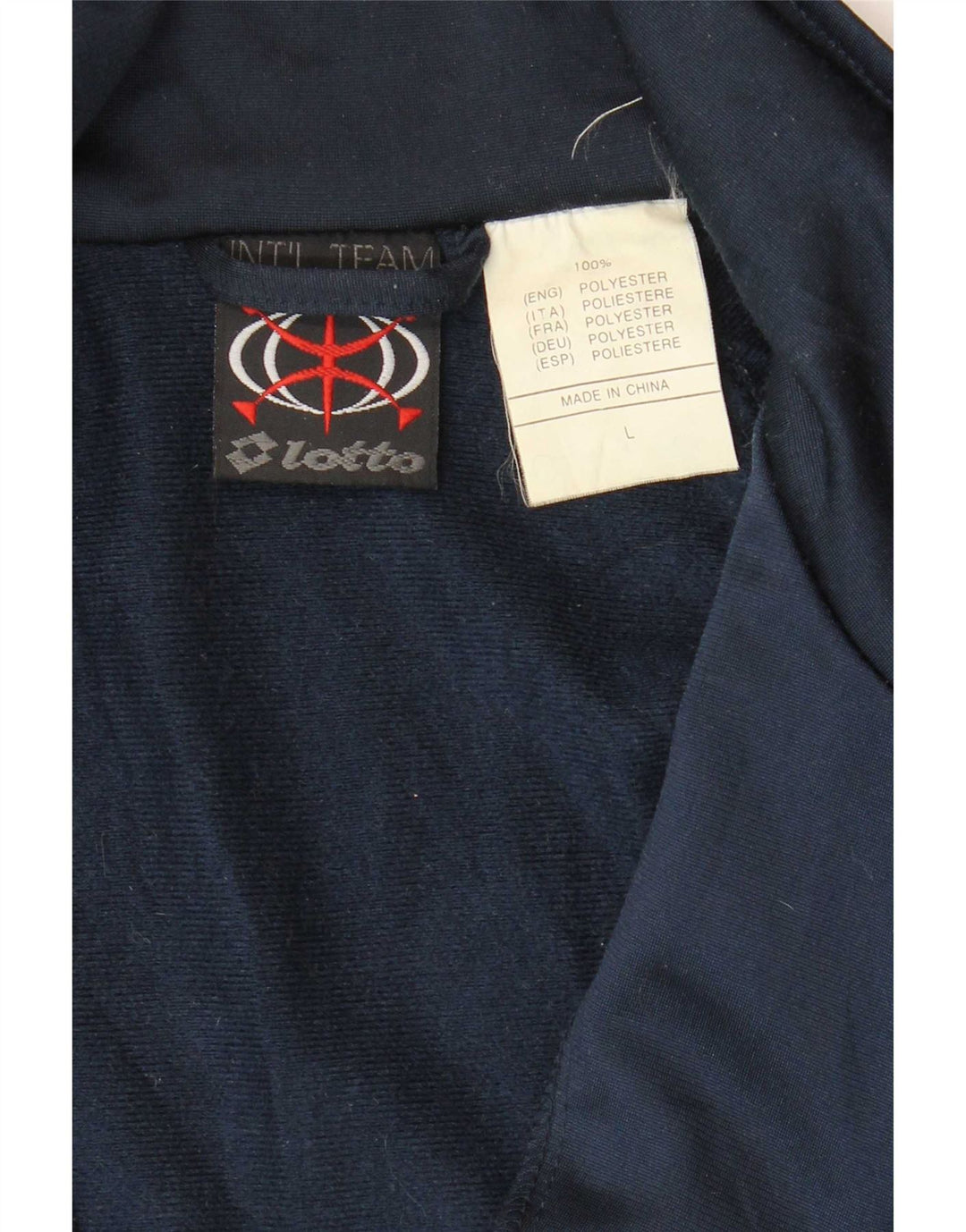 Ανδρική φόρμα γραφικών Lotto Top Jacket Μεγάλο μπλε Navy Colourblock