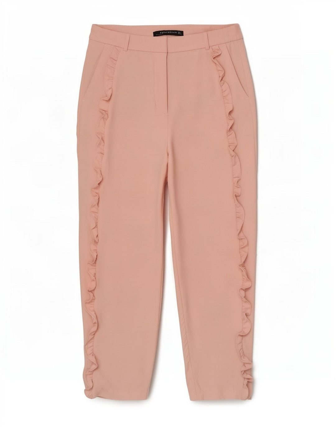 Zara Γυναικείο Cropped Παντελόνι Medium W28 L25 Pink