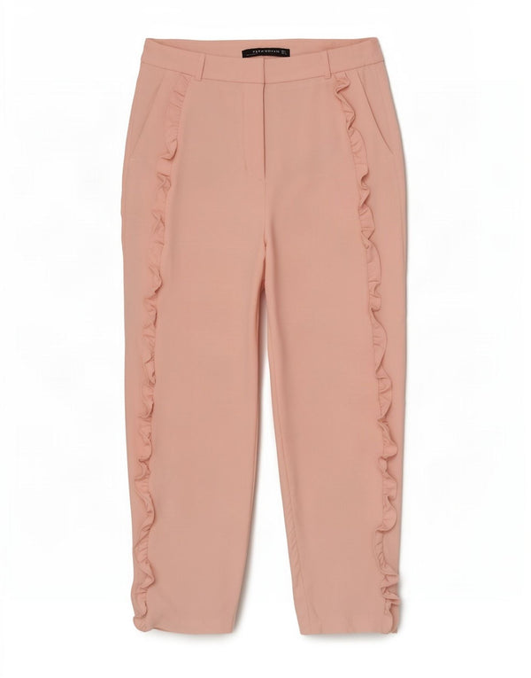 Zara Γυναικείο Cropped Παντελόνι Medium W28 L25 Pink