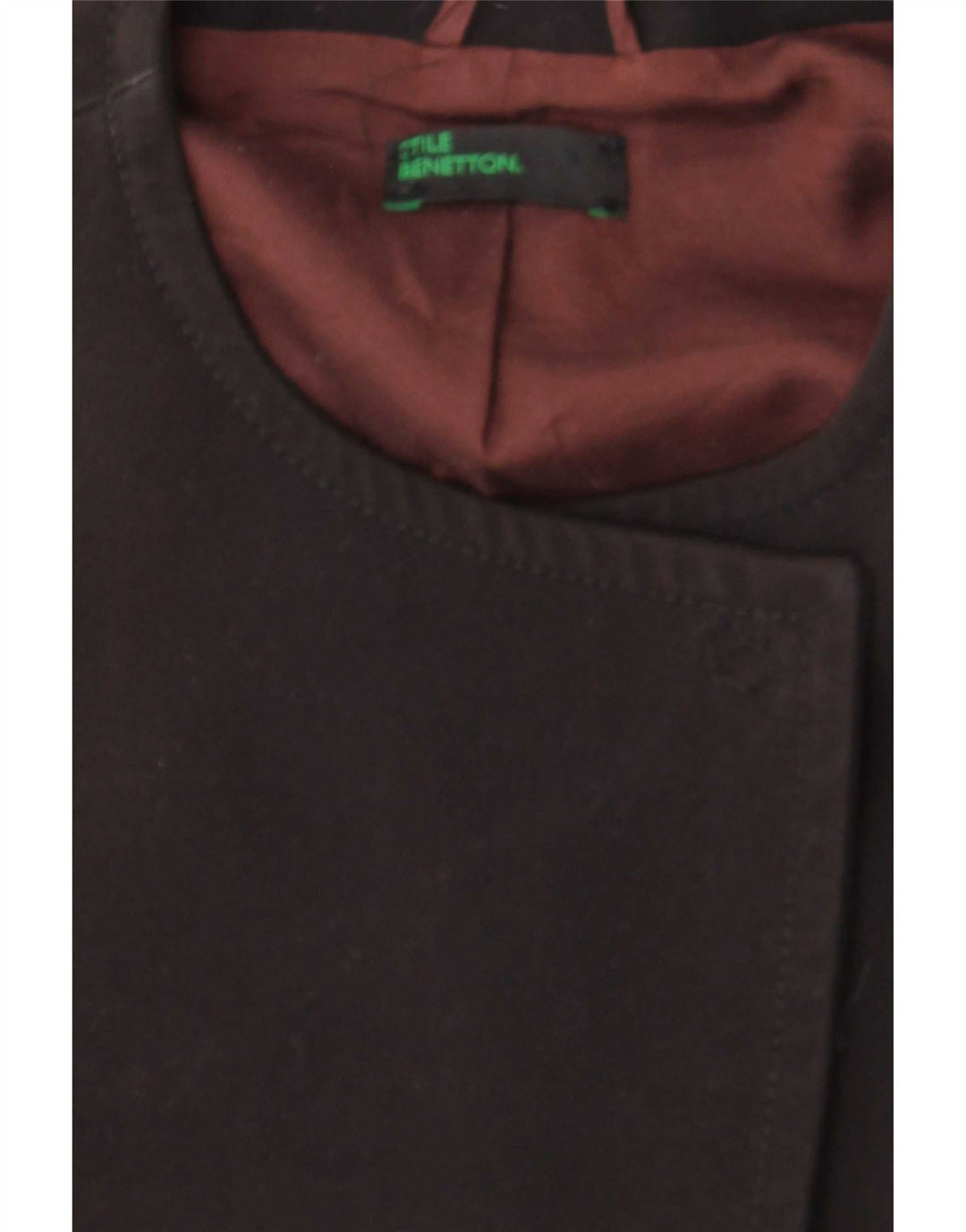 Γυναικείο παλτό Benetton UK 12 Medium Black