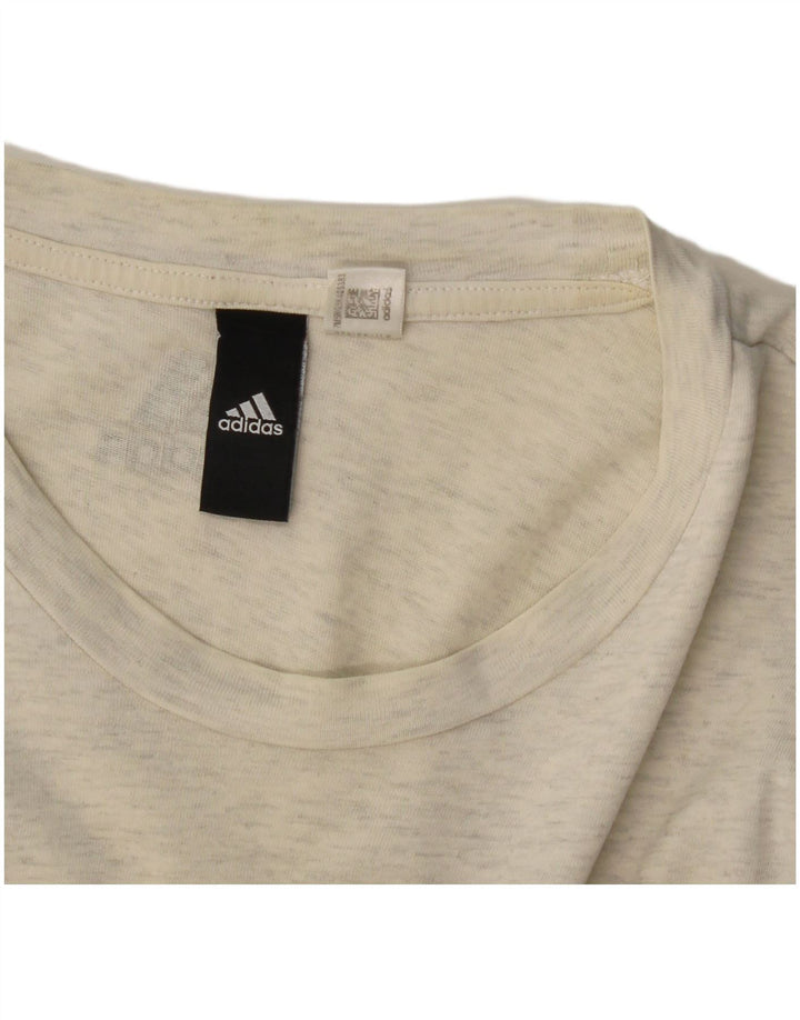 Γυναικείο γραφικό T-Shirt Adidas Top UK 12 Medium Grey