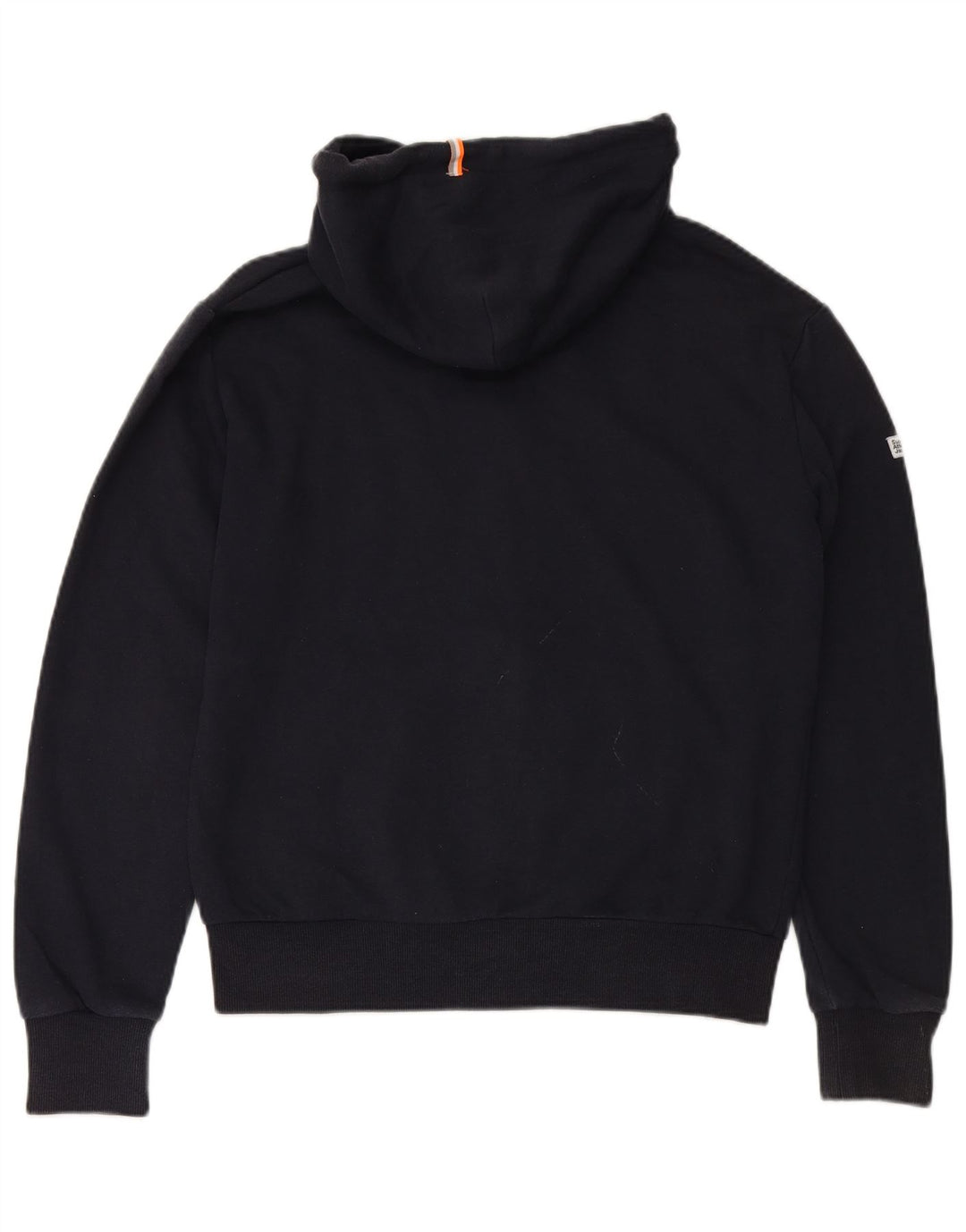 Ανδρικό πουλόβερ με κουκούλα με φερμουάρ SUPERDRY Μεγάλο μπλε βαμβακερό