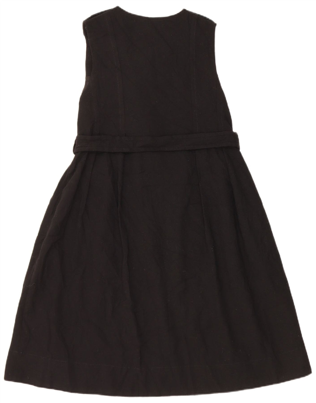 Massimo Dutti Γυναικείο Αμάνικο Φόρεμα A-Line EU 38 Small Black Wool
