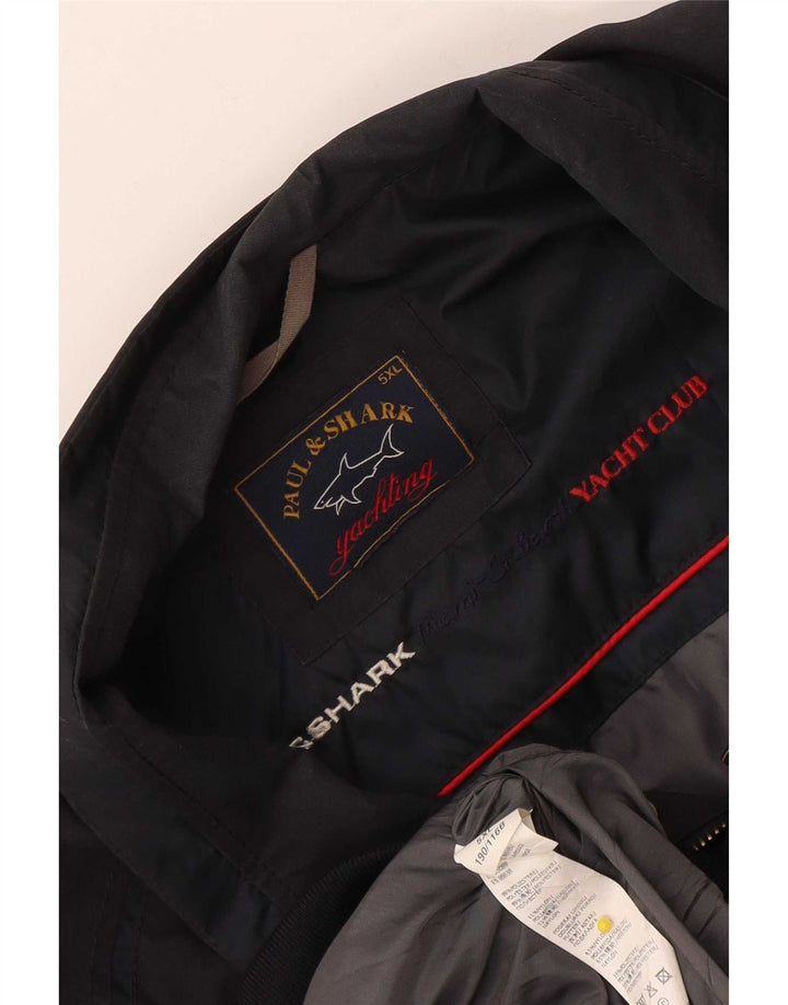 Paul & Shark Mens Utility Jacket UK 50 5XL Μαύρο Πολυεστέρας