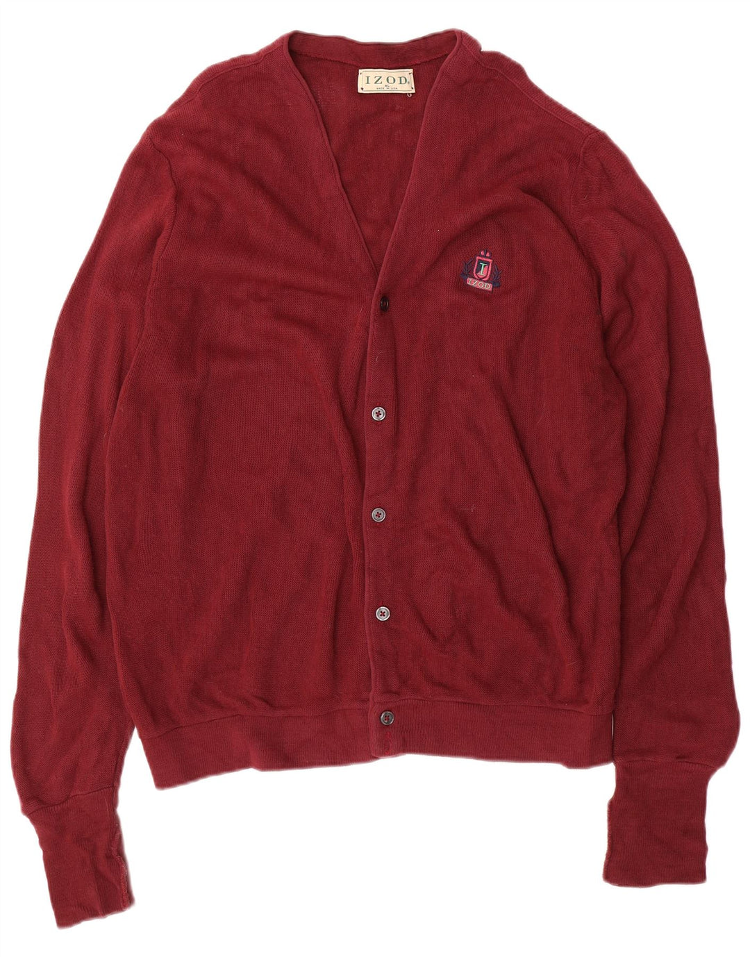 Ανδρική ζακέτα Izod XL Ακρυλικό Βουργουνδίας