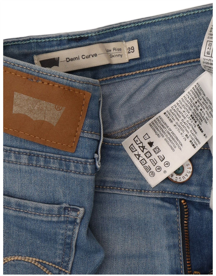 LEVI'S Γυναικείο Demi Curve Skinny Jeans W29 L28 Μπλε βαμβακερό
